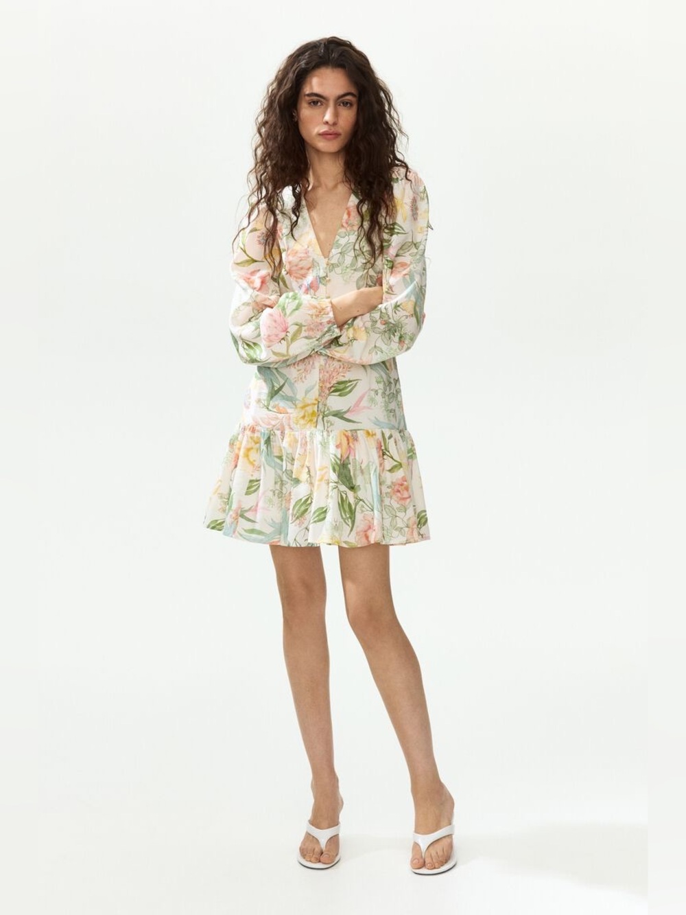 H & M BALLOON-SLEEVED TUNIC DRESS